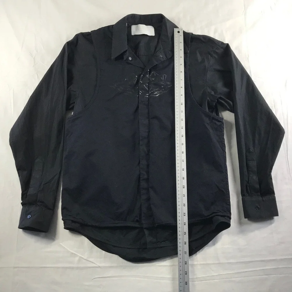 Jordan Made in Italy 2-in-1 Layered Vest Shirt Black DX5775-010 Mens Small